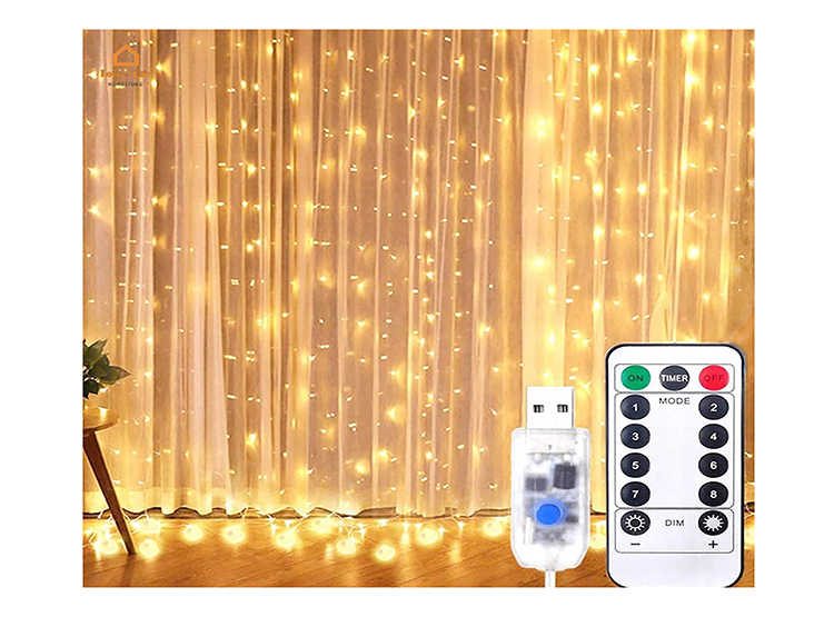 CORTINA MALLA LUCES LA CUPONERA LED USB MULTICOLOR CONTROL REMOTO - 1