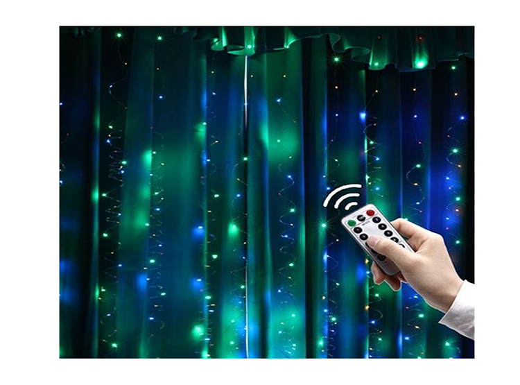 CORTINA MALLA LUCES LA CUPONERA LED USB MULTICOLOR CONTROL REMOTO - 2