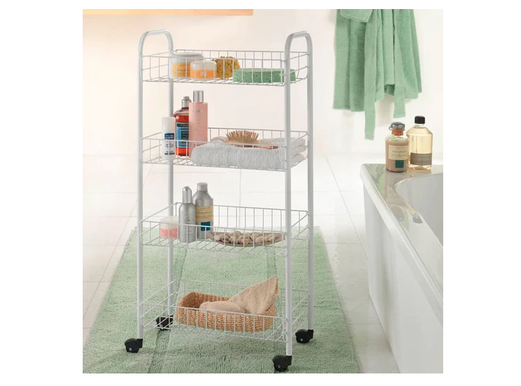 CARRO PARA FRUTAS Y VERDURAS CON RUEDAS Y 3 CESTAS - 2