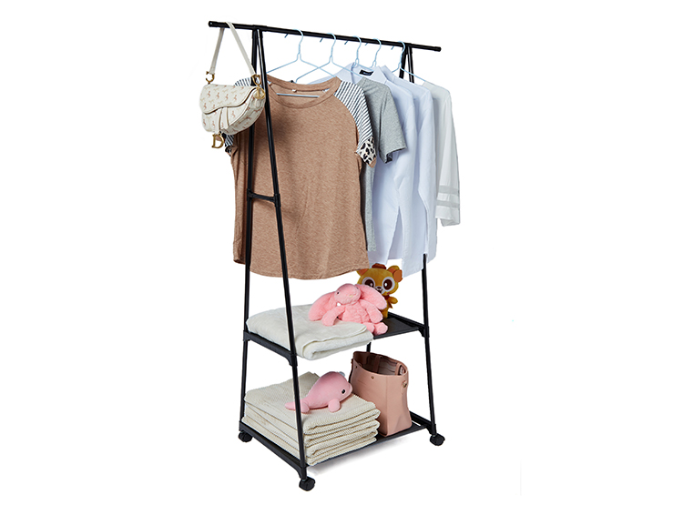 COLGADOR TRIANGULAR DOBLE CON RUEDAS - 1