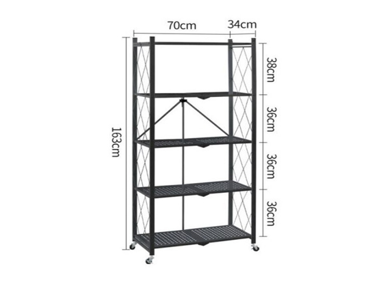ESTANTE PLEGABLE CON RUEDAS 5 NIVELES - 1