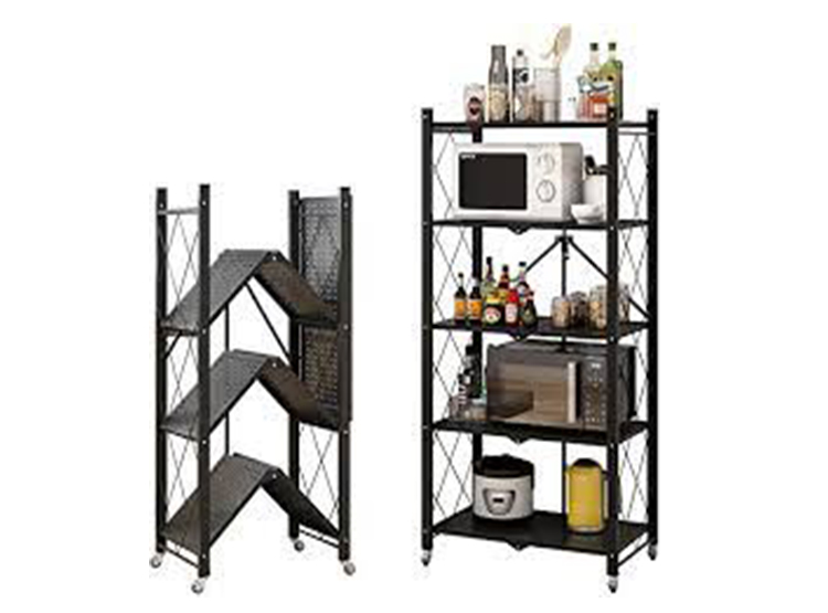 ESTANTE PLEGABLE CON RUEDAS 5 NIVELES - 2