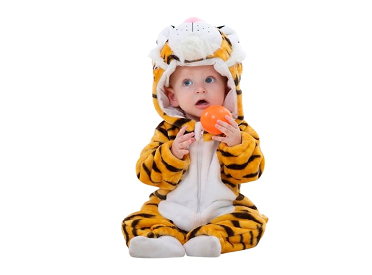 PIJAMA ENTERITO BEBE TIGRE 12M-18M - 1