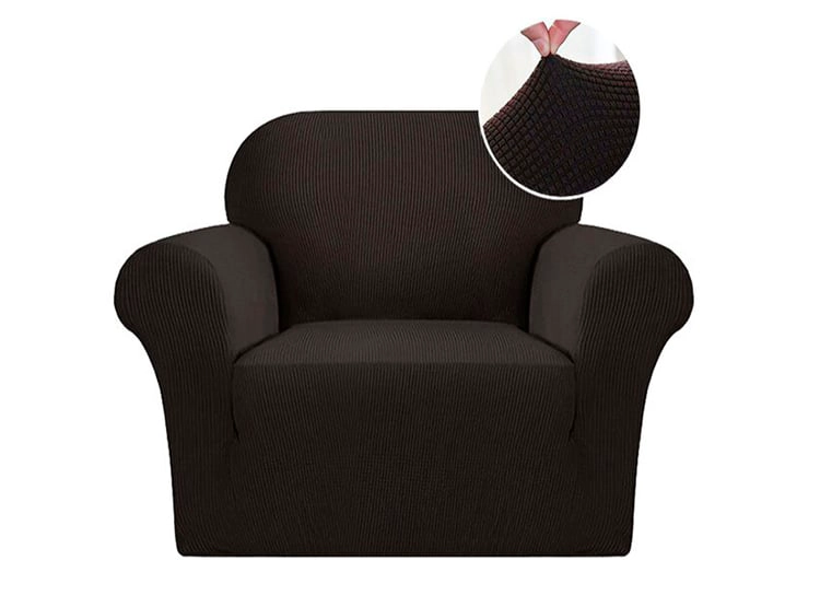 CUBRE SOFÁ LA CUPONERA ELASTICADO 1 CUERPO NEGRO - 1