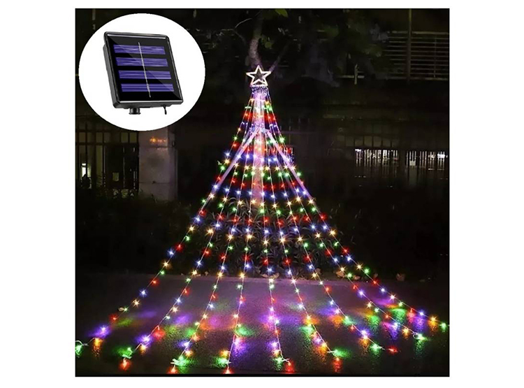 LUCES SOLAR MULTICOLOR ARBOL NAVIDAD GUIRNALDA LED - 1