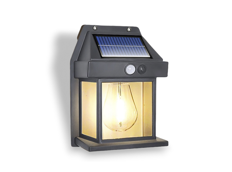 LAMPARA FOCO SOLAR SENSOR MOV Y AMPOLLETA PACK 3 UN - 3