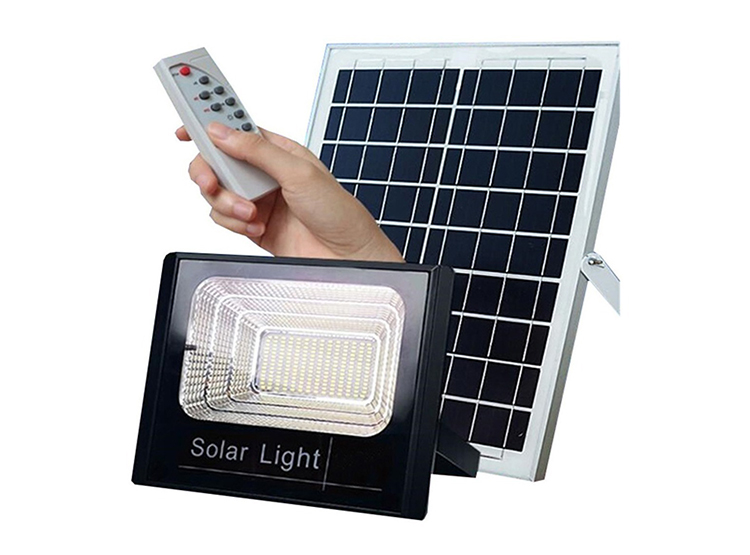 FOCO REFLECTOR SOLAR INT Y EXT 50 W + CONTROL + PANEL - 2