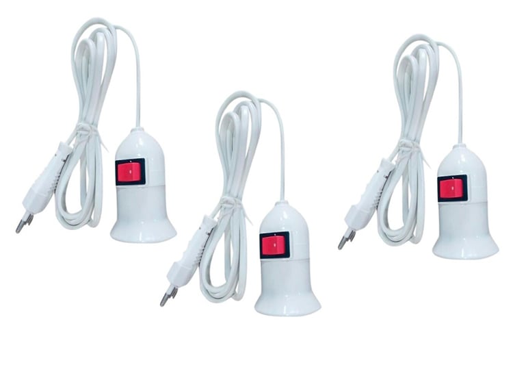 3 ALARGADORES DE SOQUETE CON INTERRUPTOR 8 MT - 1