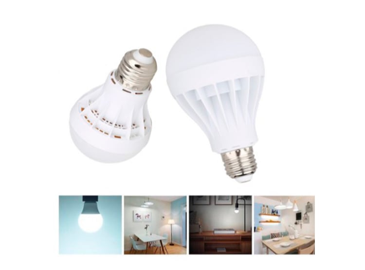 PACK 4 AMPOLLETAS LED 12W RECARGABLES PORTATILES EMERGENCIA - 3