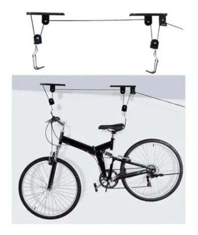 SOPORTE COLGANTE ELEVADOR DE TECHO PARA BICICLETA - 3
