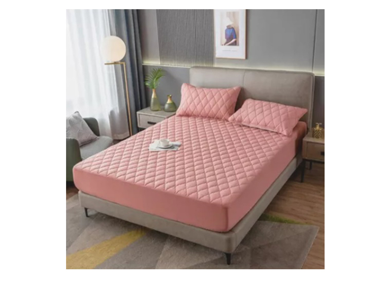 CUBRECOLCHÓN LA CUPONERA ROSADO IMPERMEABLE 2.5P - 2