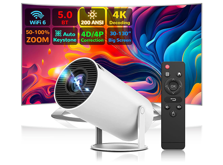 PROYECTOR LA CUPONERA LED WIFI 4K TELON PARED - 4
