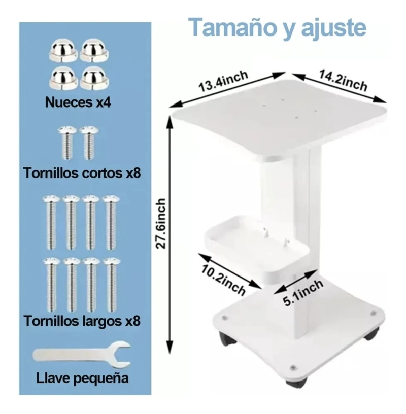 MESA VELADOR REPISA BLANCO FORTUNA - 3