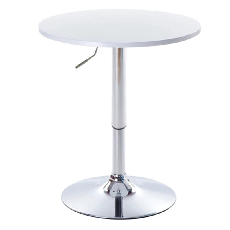 MESA REDONDA BASE ALUMINIO BLANCO AJUSTABLE - 2