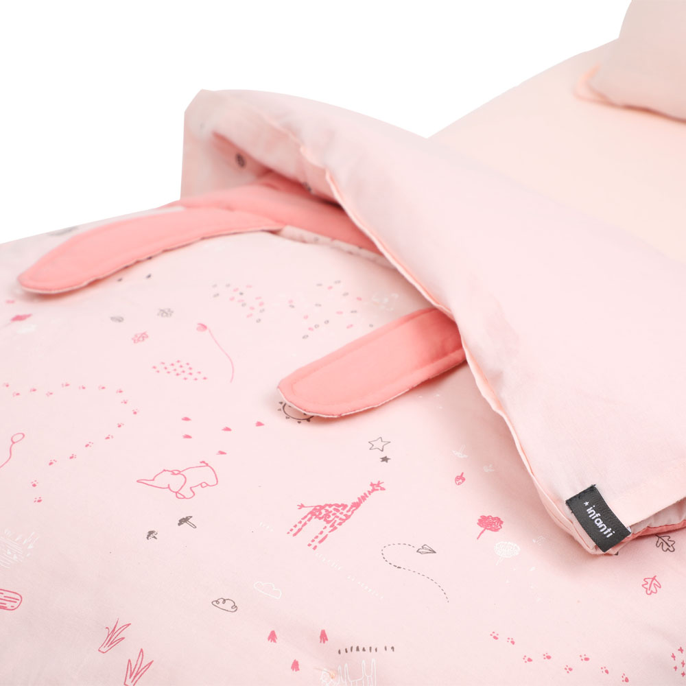 SET CUNA INFANTI CUNA ALGODÓN ROSADO PLAYARD - 4