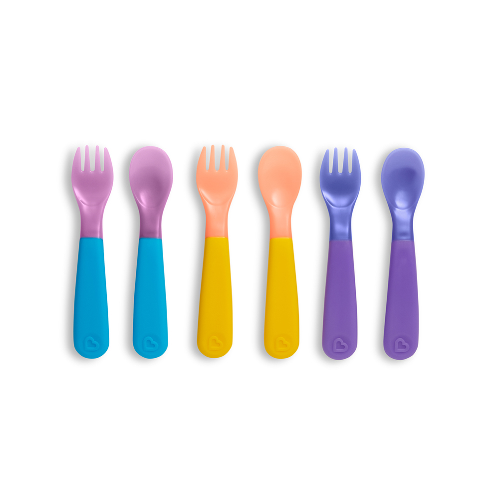 SET INFANTI TENEDOR Y CUCHARAS QUE CAMBIAN 6 PIEZAS MULTICOLOR - 2