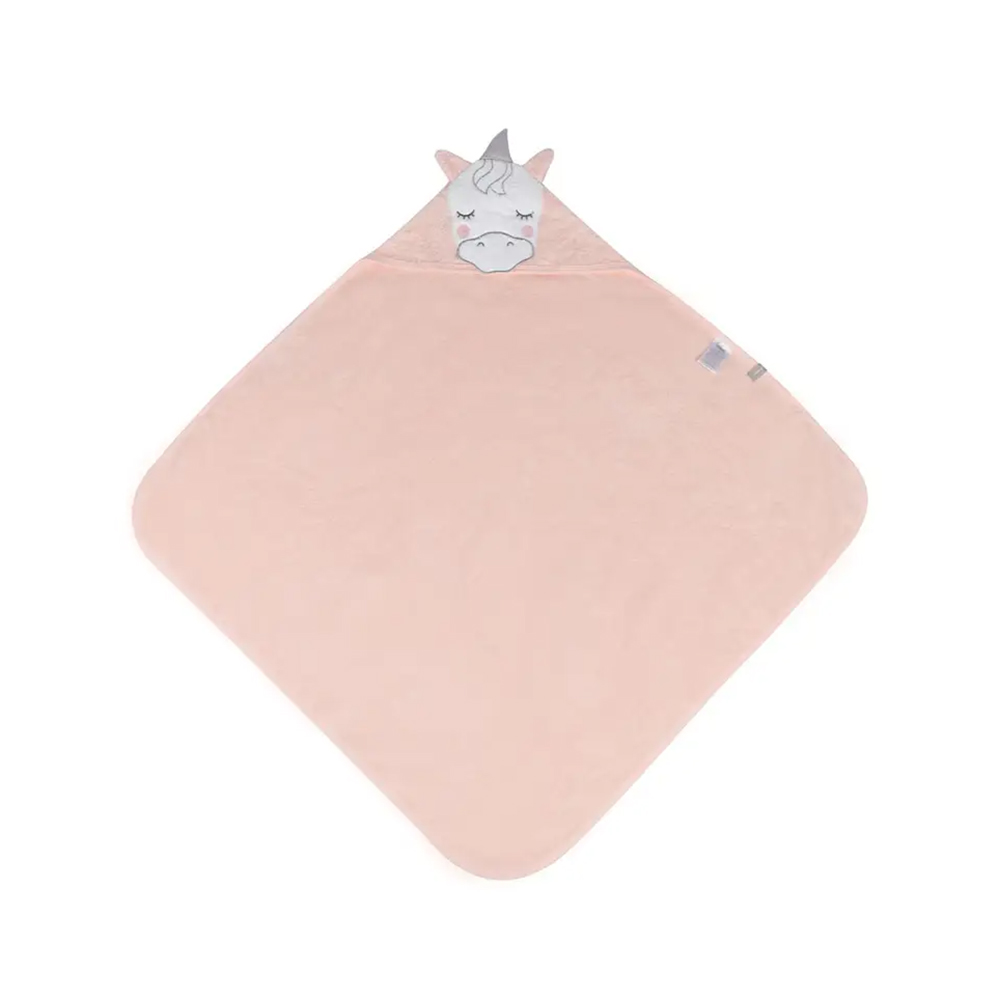 TOALLA INFANTI CAPUCHA UNICORNIO T24 ROSADO - 1
