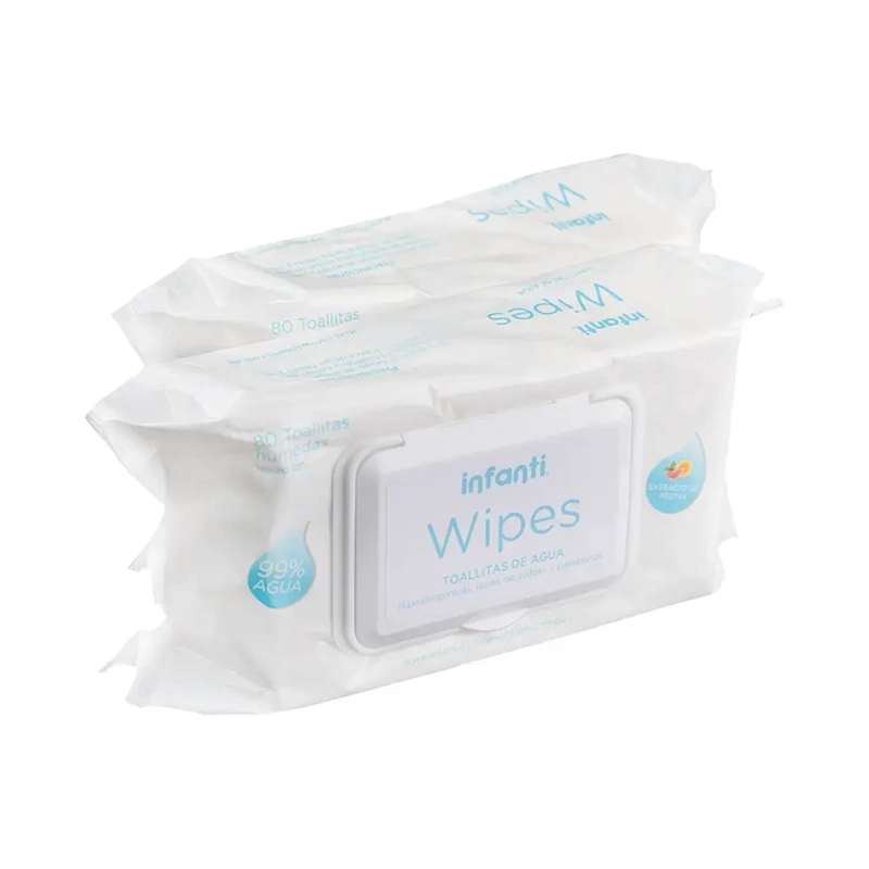 TOALLITA HUMEDA WATER WIPES PACK 2X80 UN - 4