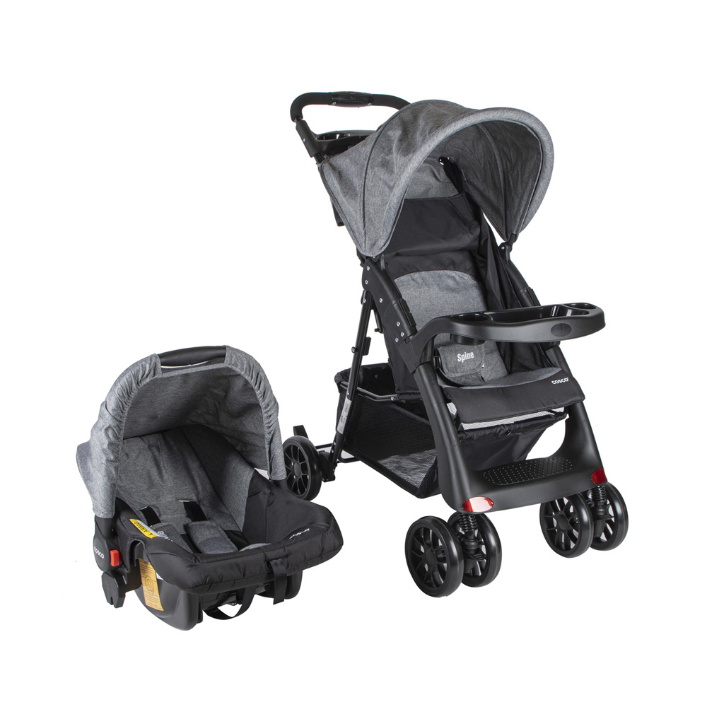 COCHE COSCO TRAVEL SYSTEM SPINE GREY GRIS - 1