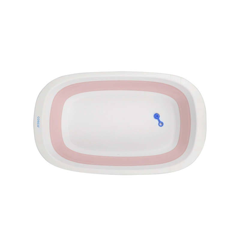 BAÑERA COSCO PLEGABLE ROSADO - 4