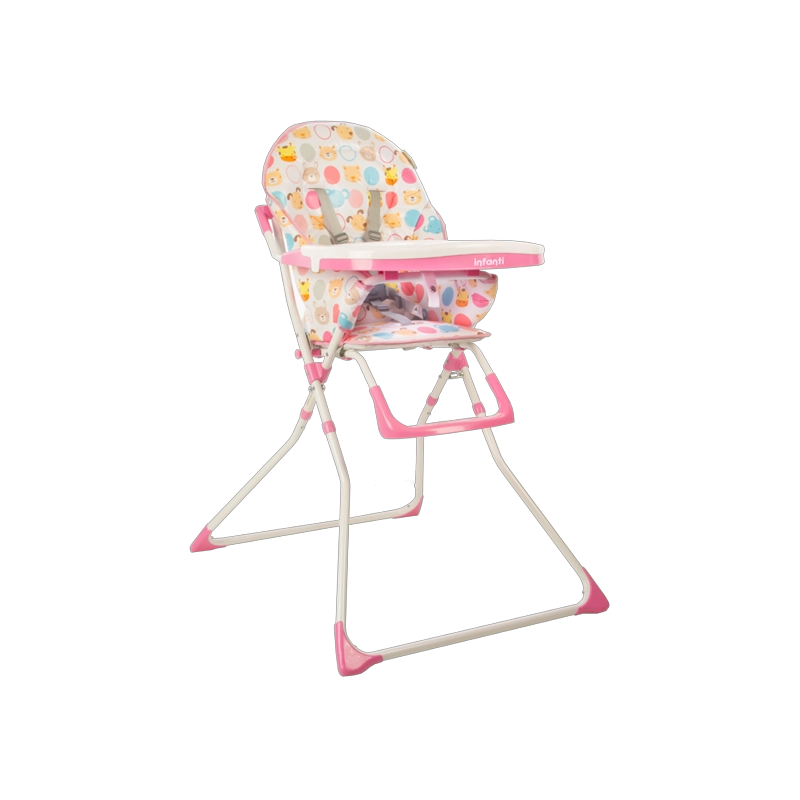 SILLA DE COMER CANDY ZOO PINK INFANTI - 1