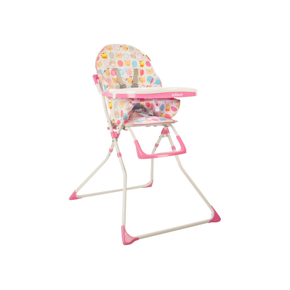 SILLA DE COMER CANDY ZOO PINK INFANTI - 1