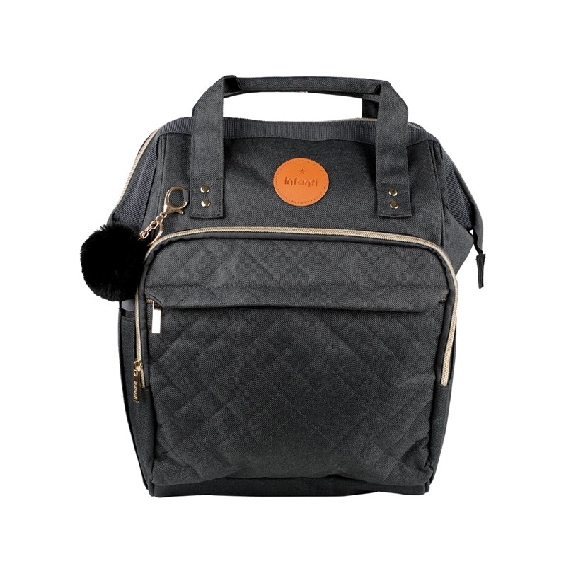 MOCHILA INFANTI PAÑALERA OPEN NEGRO - 2