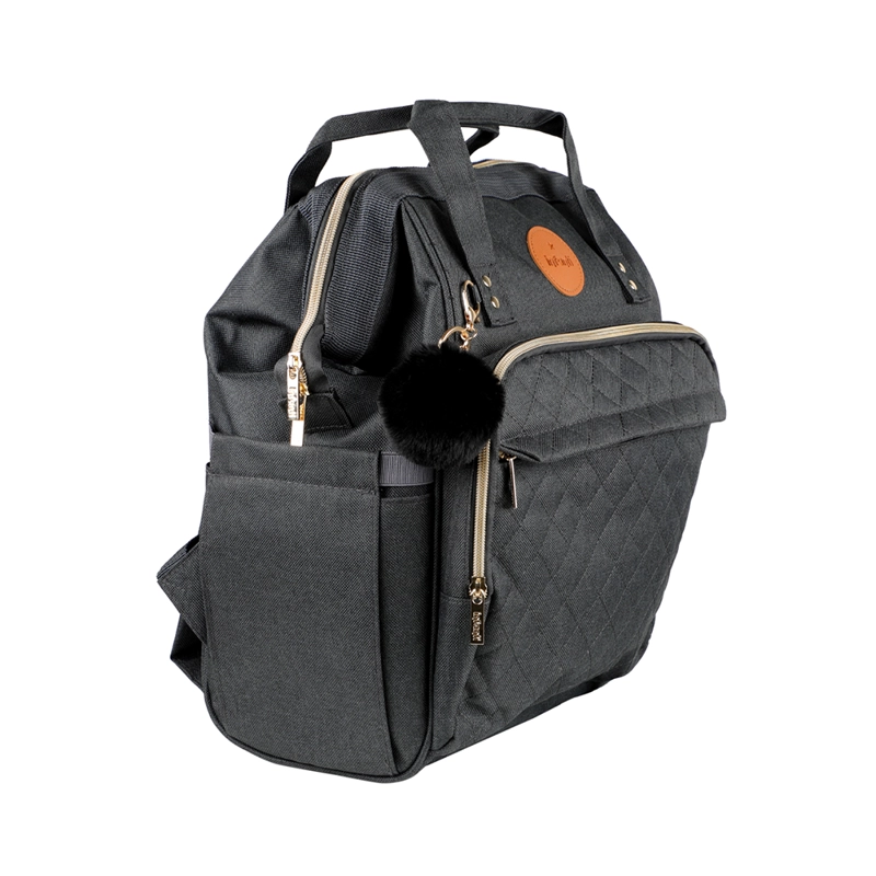 MOCHILA INFANTI PAÑALERA OPEN NEGRO - 3