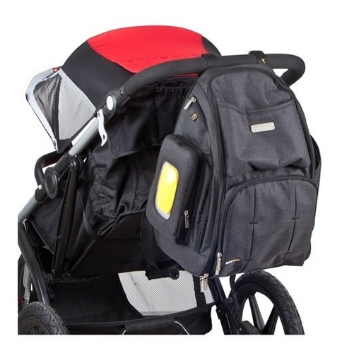 MOCHILA INFANTI MUDADOR BACK'PACK CARBONO NEGRO - 4