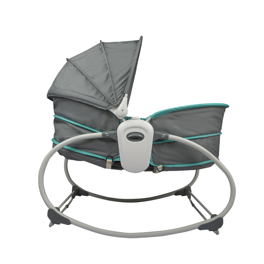 CUNA MOISÉS INFANTI 5 IN 1 ROCKER VERDE GRIS - 3