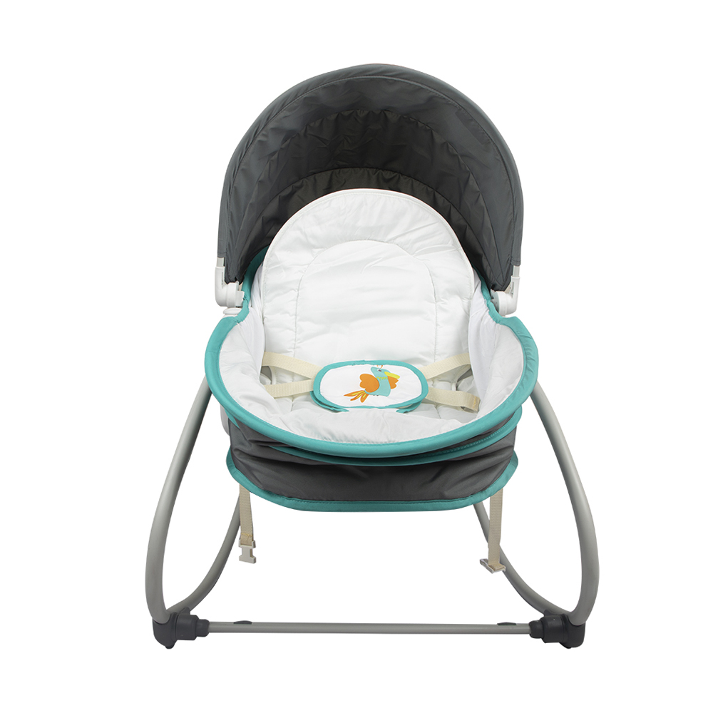 CUNA MOISÉS INFANTI 5 IN 1 ROCKER VERDE GRIS - 4