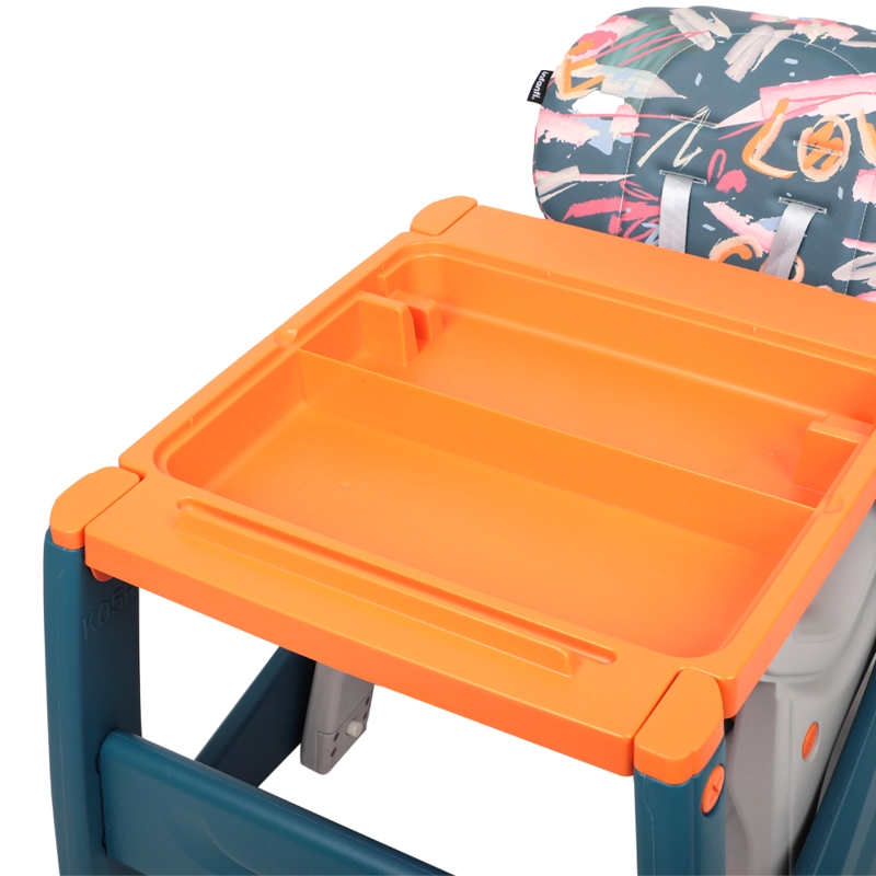 SILLA COMER ALTA SIT-UP PLUS NARANJA/AZUL INFANTI - 8
