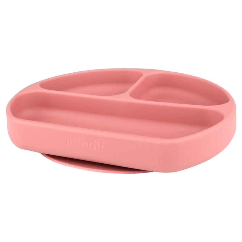 PLATO INFANTI CON DIVISIONES ROJO - 2