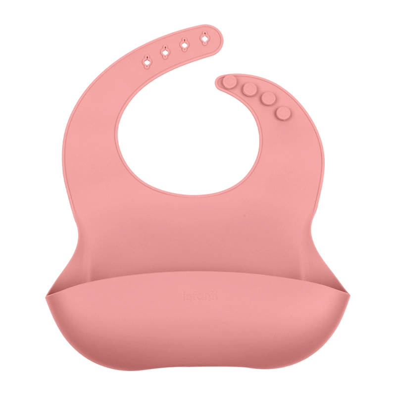 BABERO INFANTI SILICONA ROJO - 1