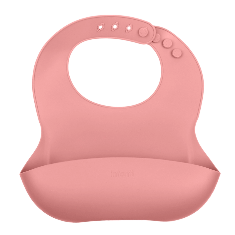 BABERO INFANTI SILICONA ROJO - 2