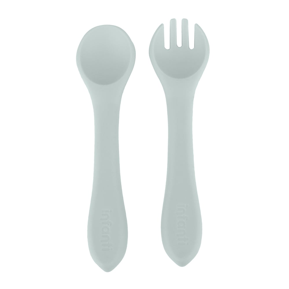 SET INFANTI CUCHARA Y TENEDOR AZUL - 1