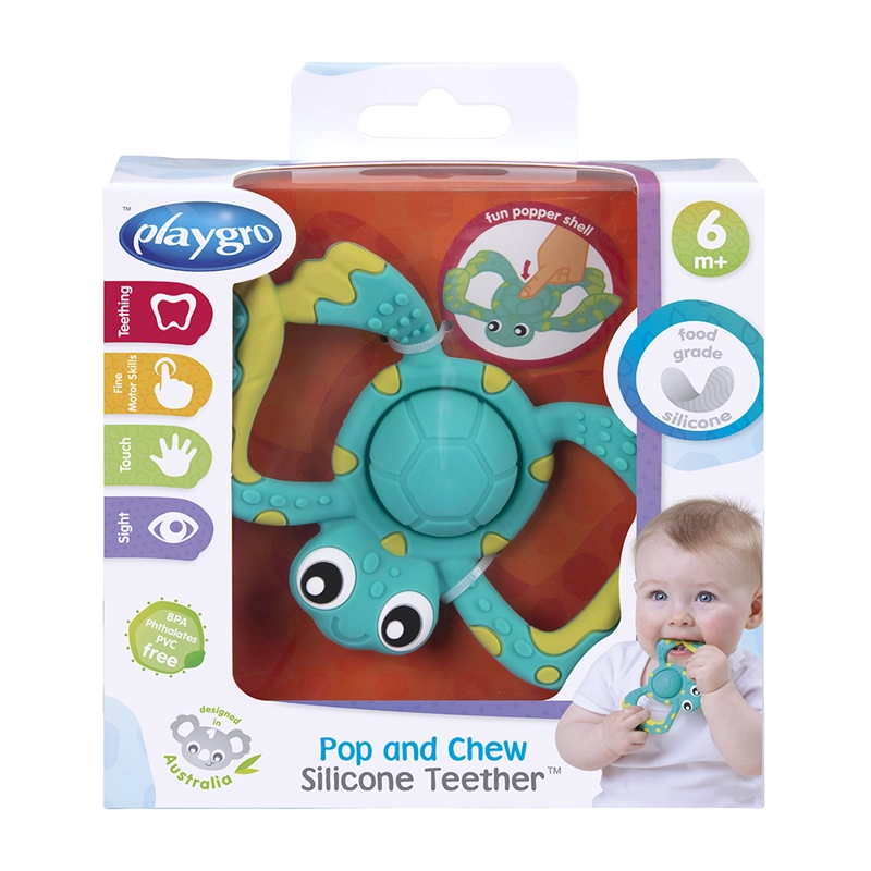 MORDEDOR DE SILICONA TORTUGA PLAYGRO - 4