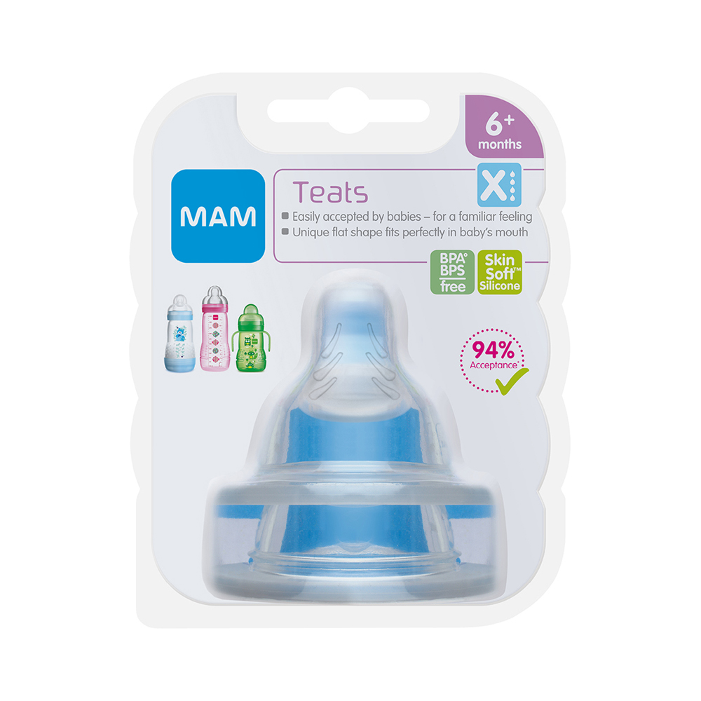 TETINA MAM 2 FLUJO 4 ULTRA VENT 6 MESES+ TRANSPARENTE - 3