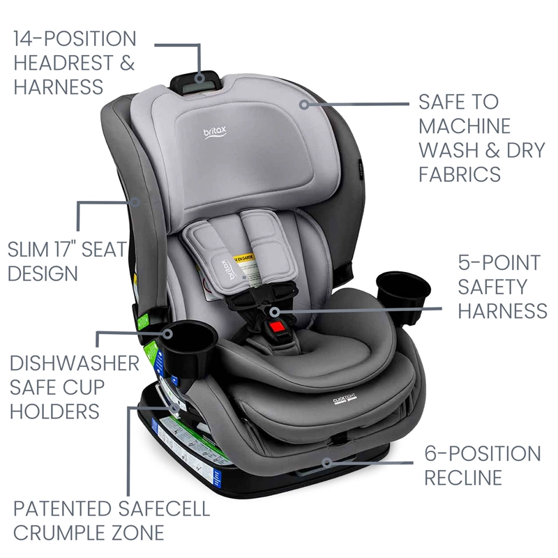 SILLA AUTO BRITAX CONVERTIBLE POPLAR GLACIER GRAPHITE GRIS - 4