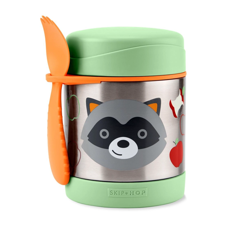 TERMO SKIP HOP COMIDA ZOO RACCOON VERDE - 1
