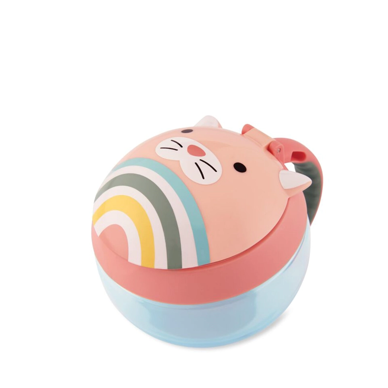 POCILLO SKIP HOP ZOO SNACK CUP CAT ROSADO - 1