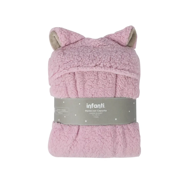 FRAZADA PONCHO SHERPA NIÑA - 4