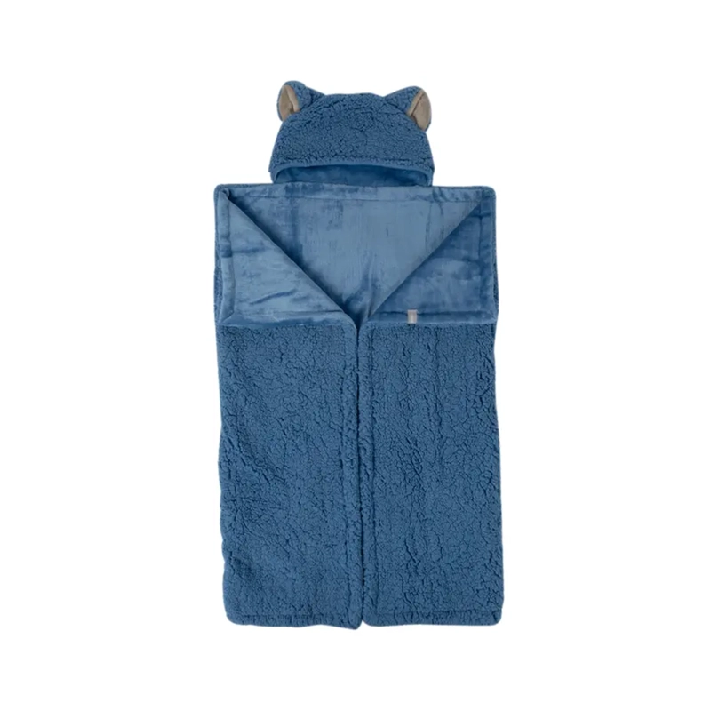 FRAZADA PONCHO SHERPA NIÑO - 1