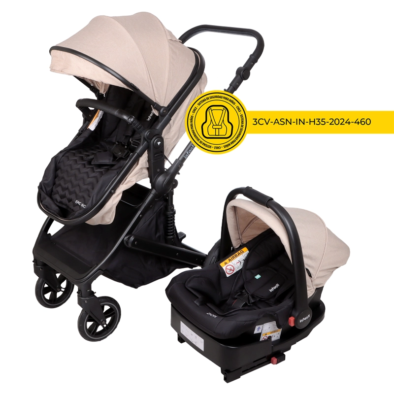 COCHES TRAVEL SYSTEM EPIC 6G BEIGE INFANTI - 2