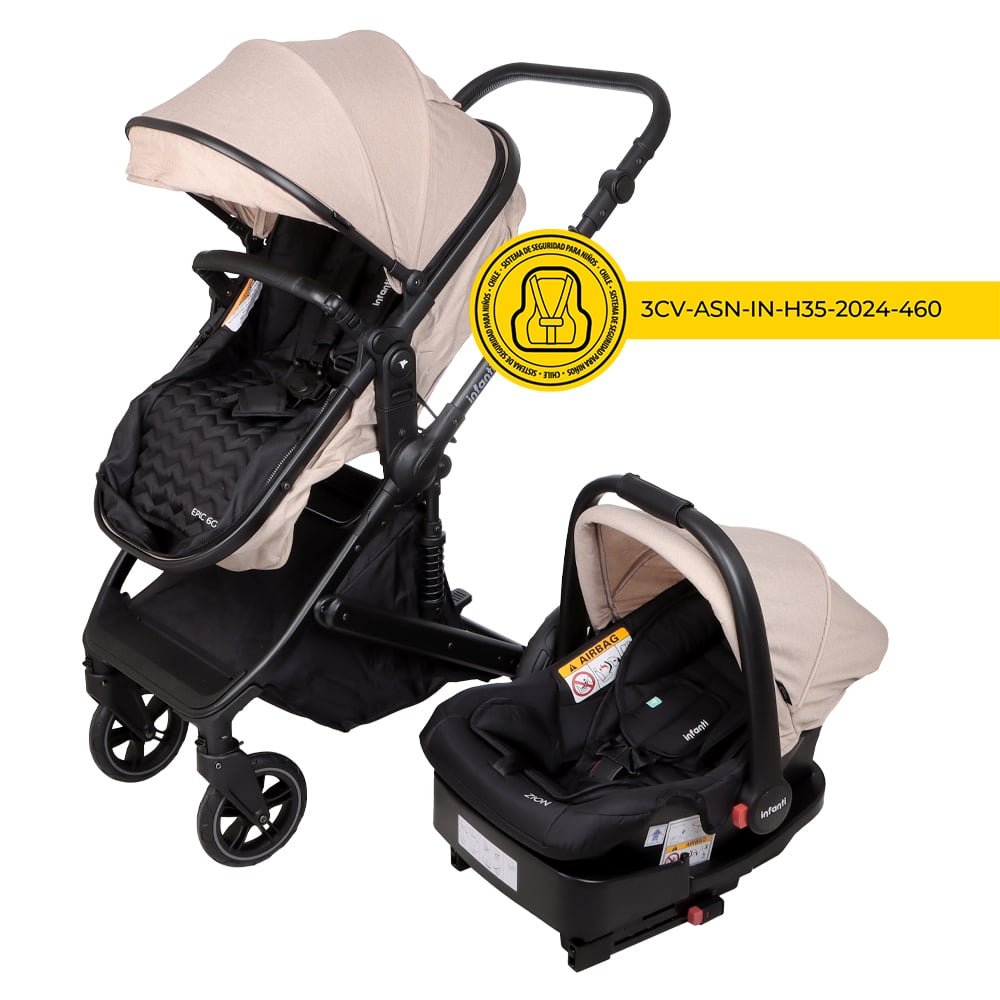 COCHES TRAVEL SYSTEM EPIC 6G BEIGE INFANTI - 2