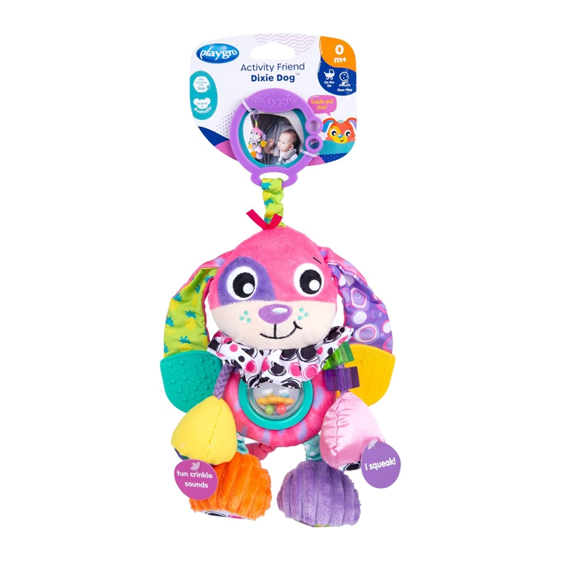 SONAJERO COLGANTE ACTIVITY FRIEND PERRO DIXIE PLAYGRO - 2