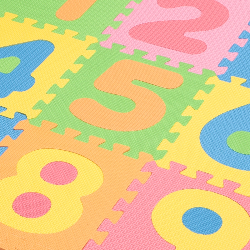 ALFOMBRA MAT EVA NUMEROS MULTICOLOR  9 PZ INFANTI - 4