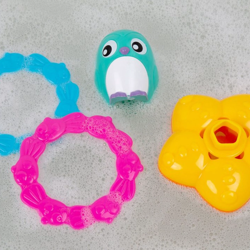 JUGUETE PARA EL BAÑO APILADOR DE ANILLOS FLOTADOR Y LANZADOR - 2