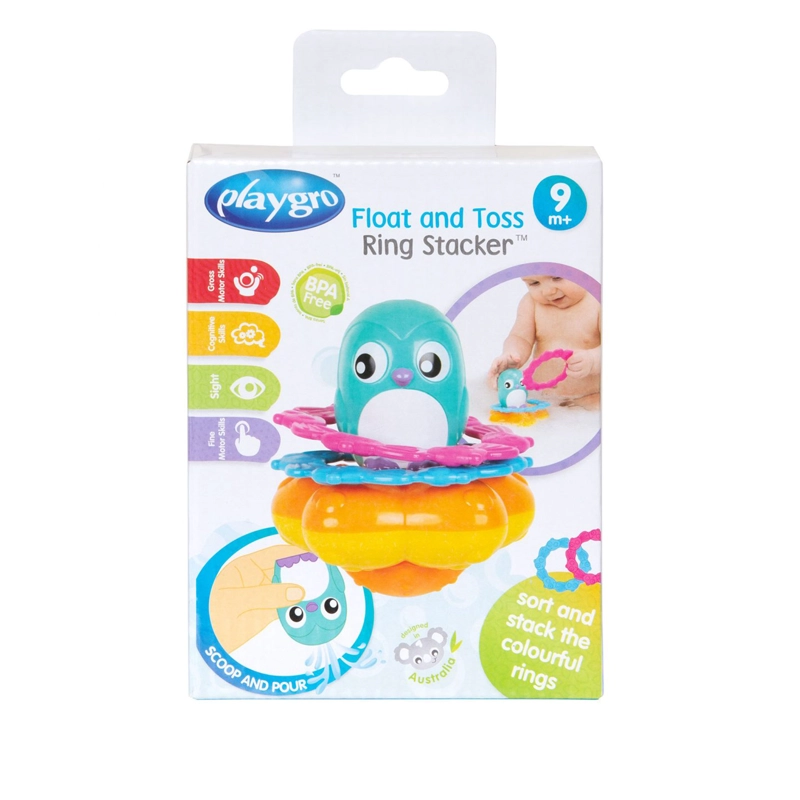 JUGUETE PARA EL BAÑO APILADOR DE ANILLOS FLOTADOR Y LANZADOR - 4