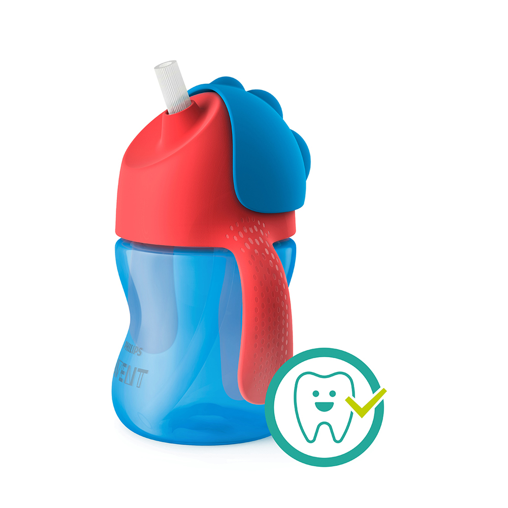 VASO CON BOMBILLA FLEXIBLE DE 200 ML/7 OZ DINO NIÑO - 3